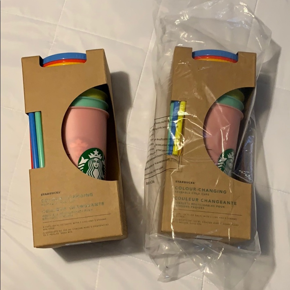 LIMITED EDITION STARBUCKS COLOR CHANGING CUPS!!!!!